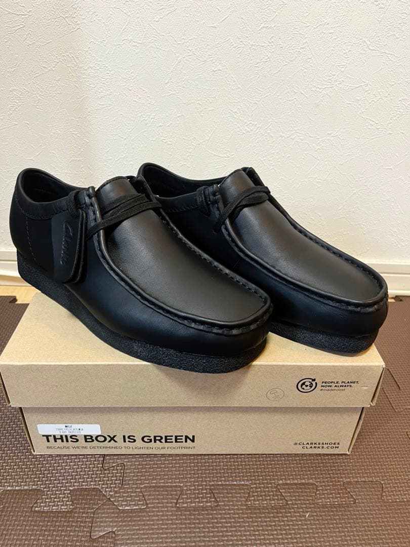 Clarks クラークス WALLABEE EVO WPブラック　レザー