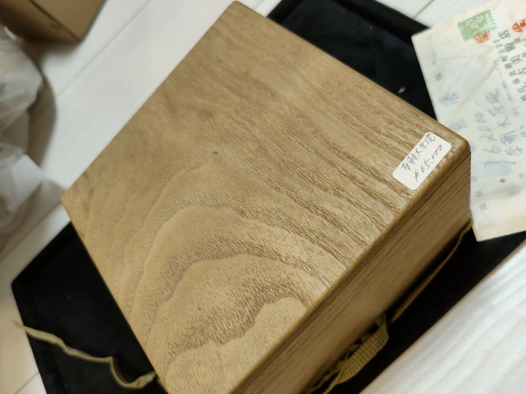 李朝大茶碗 未使用品粉引茶碗 骨董品　金直し