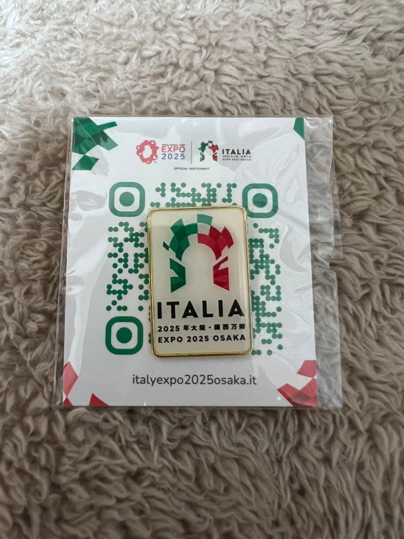 【新品非売品】EXPO大阪　イタリア館　ピンバッチ