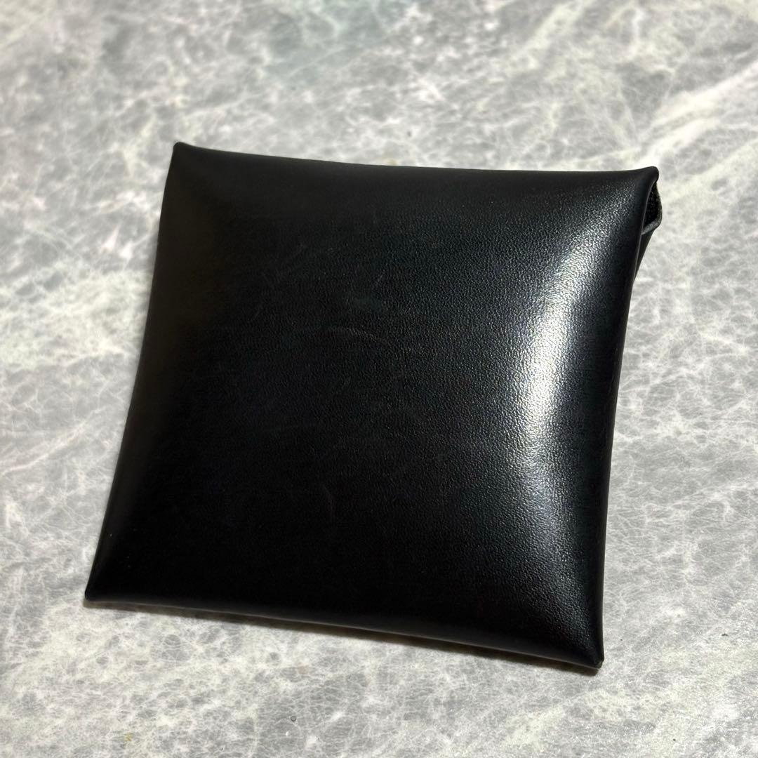 ⭐︎HERMES⭐︎ バスティア　ボックスカーフ　ブラック　黒　D刻　ケース