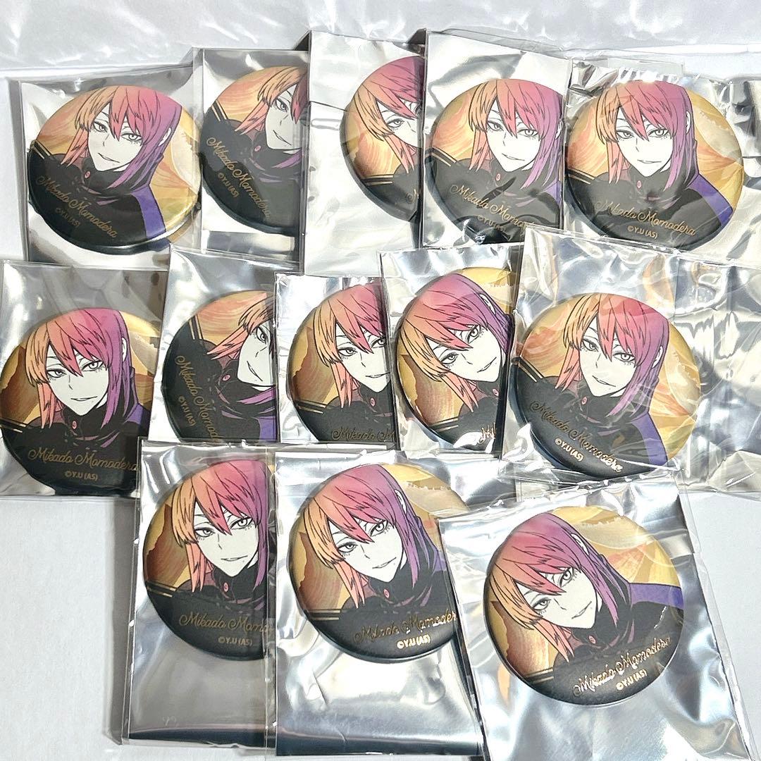 あ*ち様 桃寺神門 桃源暗鬼 メタリック 缶バッジ 原作絵