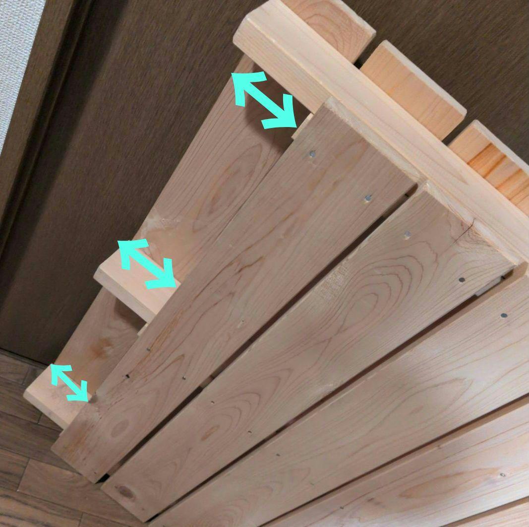 未使用　オーダー品　すのこ大小　２枚