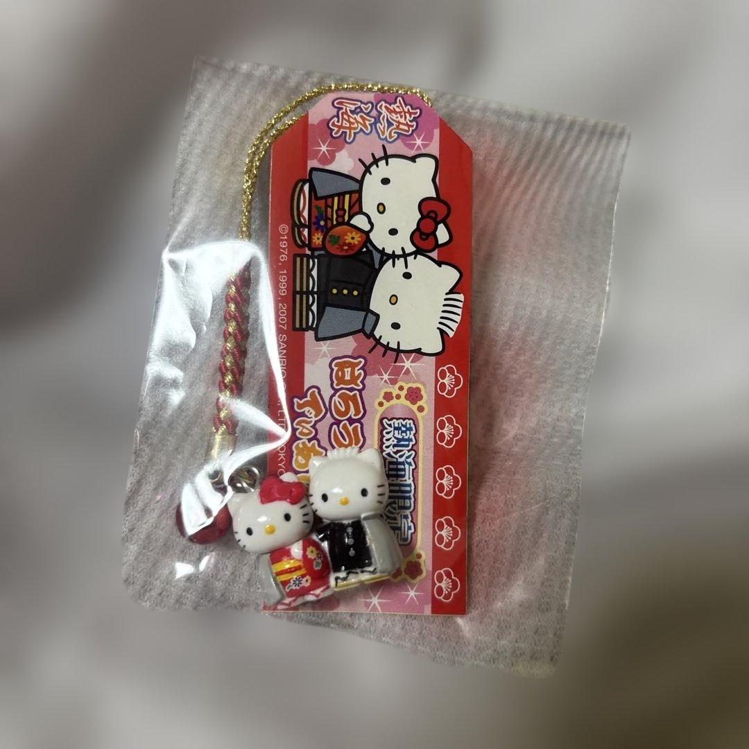 【激レア】キティ&ダニエル　着物キティ　根付　熱海限定　2007年