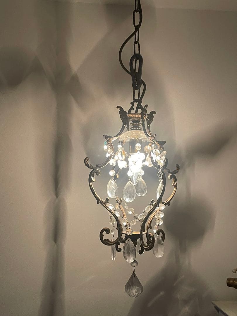 フランスアンティーク　1灯シャンデリア