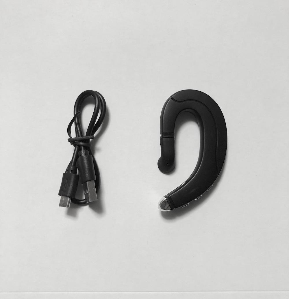 耳掛け式 イヤホン F 片耳 ワイヤレス リモート Bluetooth