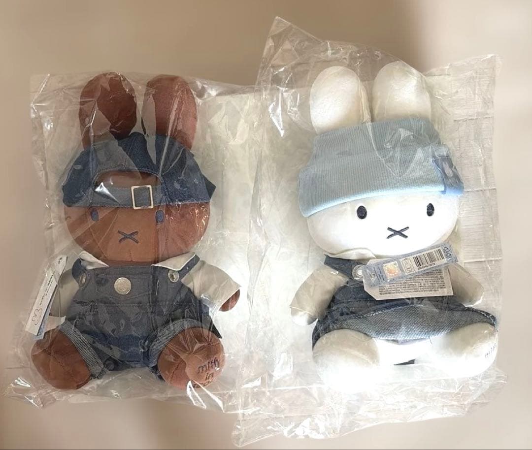 【ソウル限定】ミッフィー miffy ぬいぐるみ2体セット　韓国　ソンス　未開封