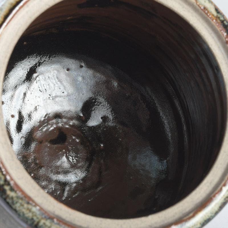 北大路魯山人作　美濃唐津焼　水指　黒田陶々庵極め箱　M　9535A