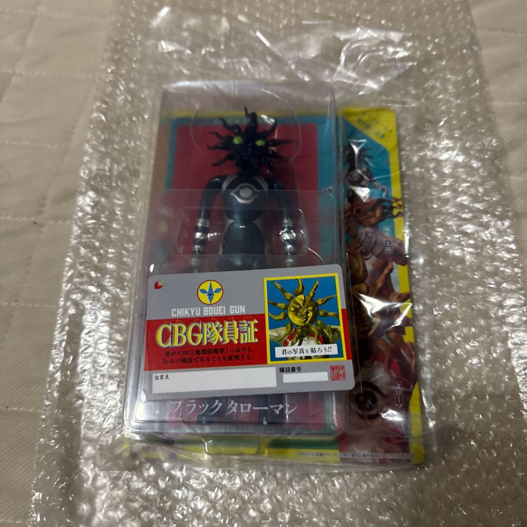 ブラックタローマン フィギュア 大長編 タローマン 万博大爆発 CBG隊員証つき