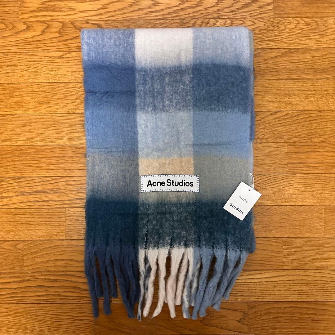 ACNE STUDIOS 新品未使用 モヘアチェック柄スカーフ　マフラー