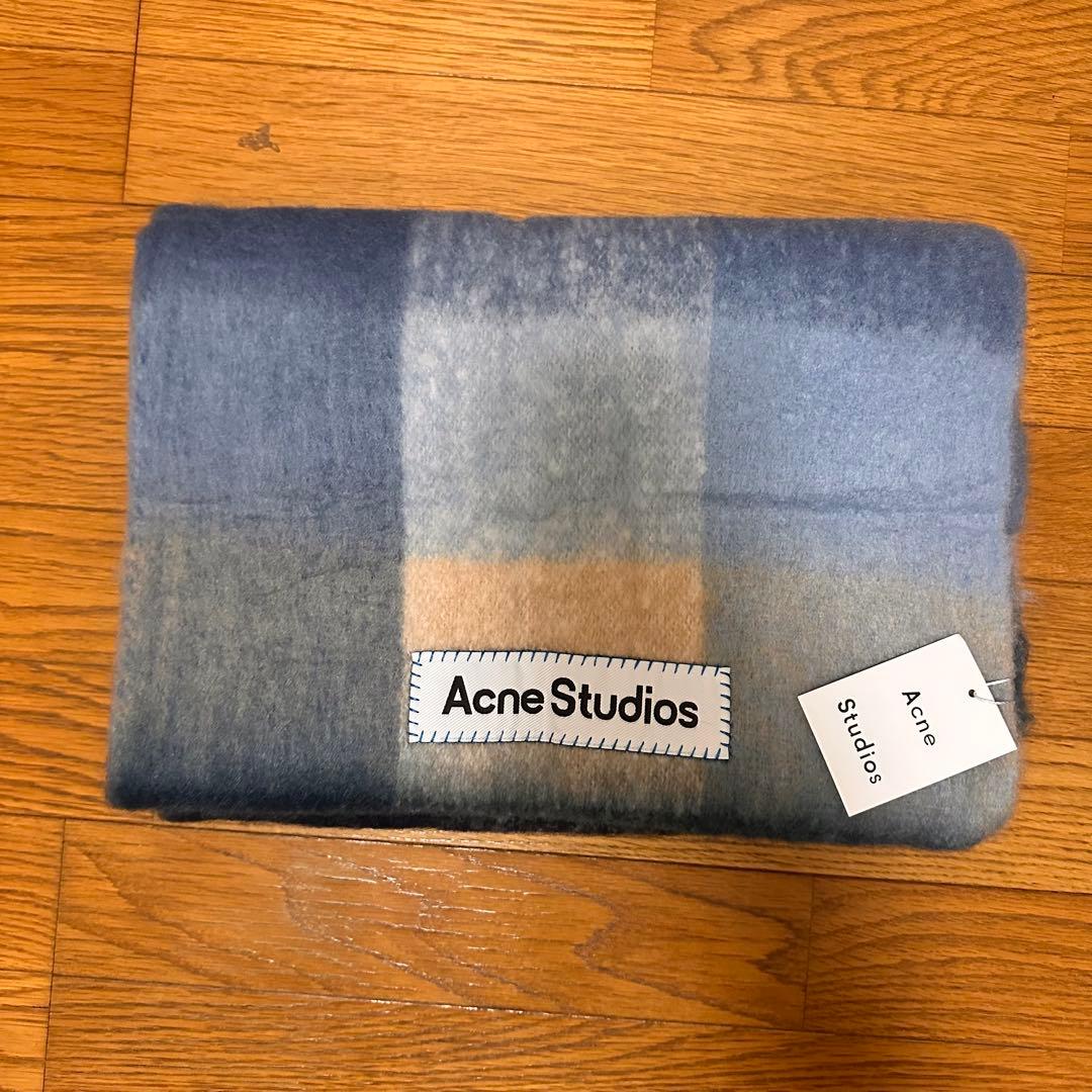 ACNE STUDIOS 新品未使用 モヘアチェック柄スカーフ　マフラー