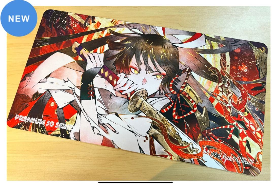 【世界50枚限定】MTG プレイマット　未使用　匈歌ハトリ　神を討つ（顔アップ）