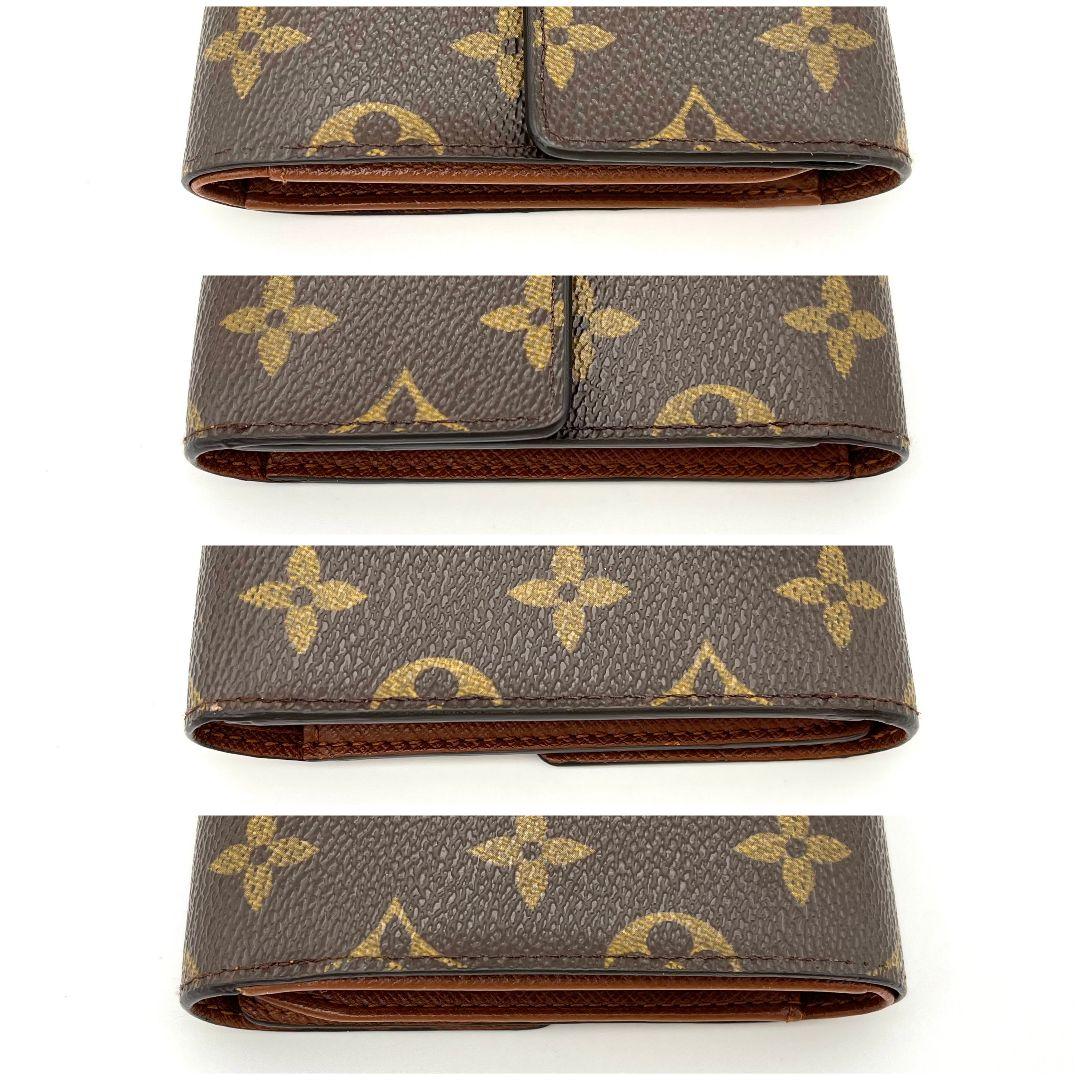 ルイヴィトン モノグラム ポルト トレゾール エテュイ パピエ 三つ折り財布