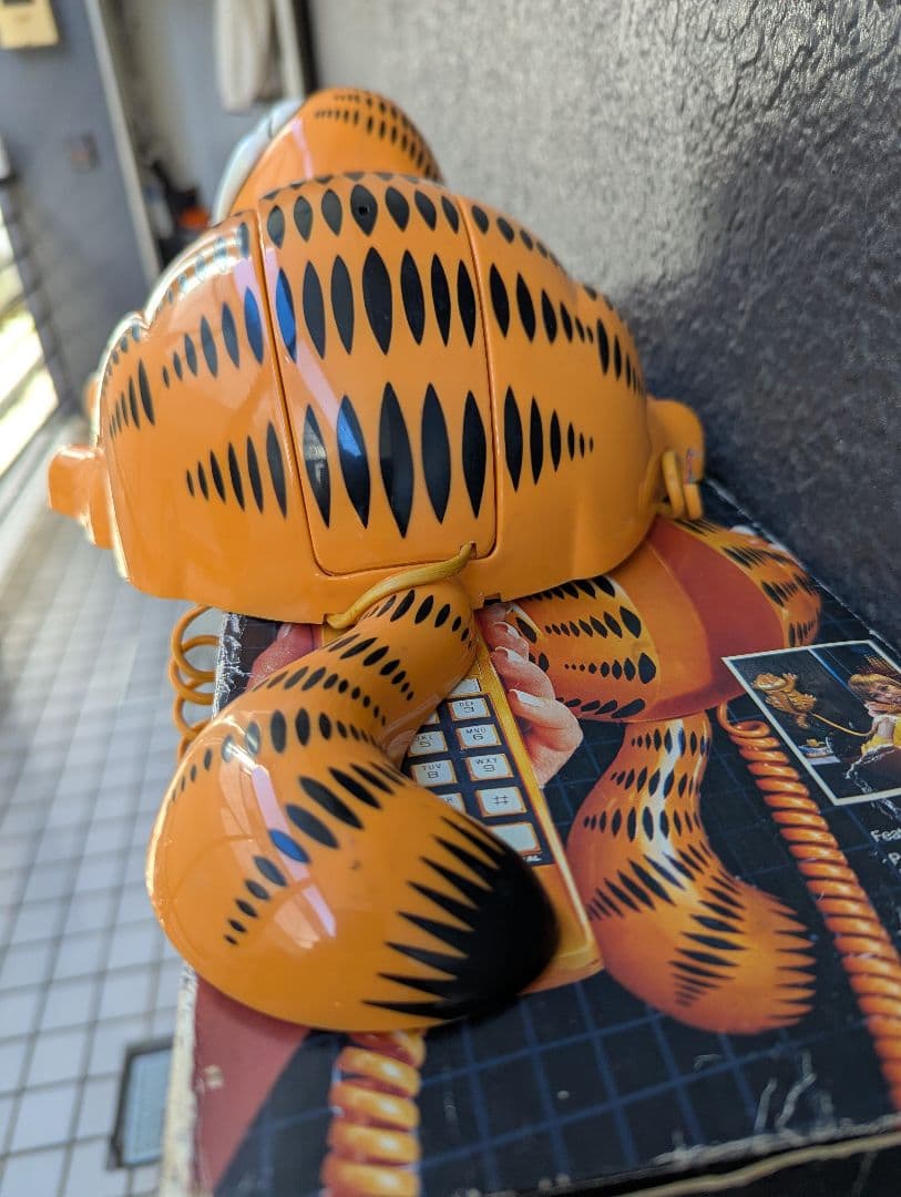 【ガーフィルド、超レア壁掛け電話機(ジャンク品)】1981 米国買付け 中古美品