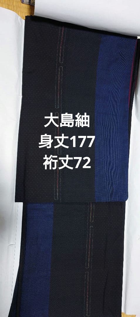 【Sab2さま専用❣】スーパートール 大島紬　身丈　約177　 裄約72　正絹