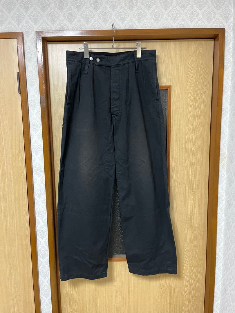 色落ち有　a.presse 25ss ブリティッシュアーミートラウザーズ