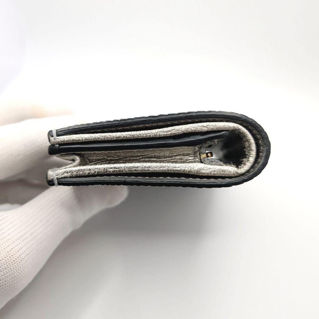 ✨️希少な新品!✨️グッチ　GGマーモント　リザード　シルバー　456126