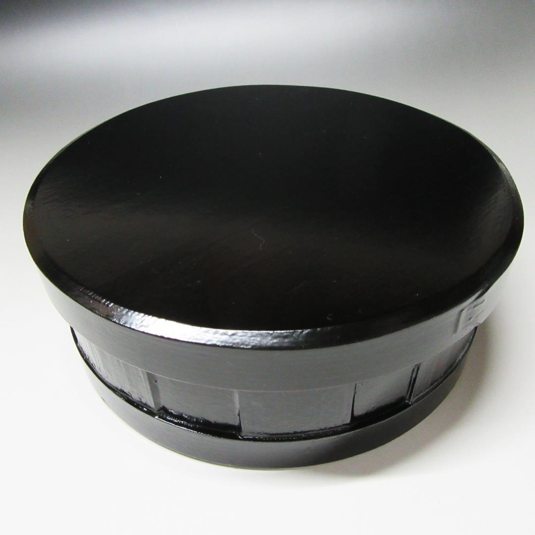 尋牛斎宗匠花押 漆桶型喰籠 表千家久田宗也 共箱 茶道具 CU-01