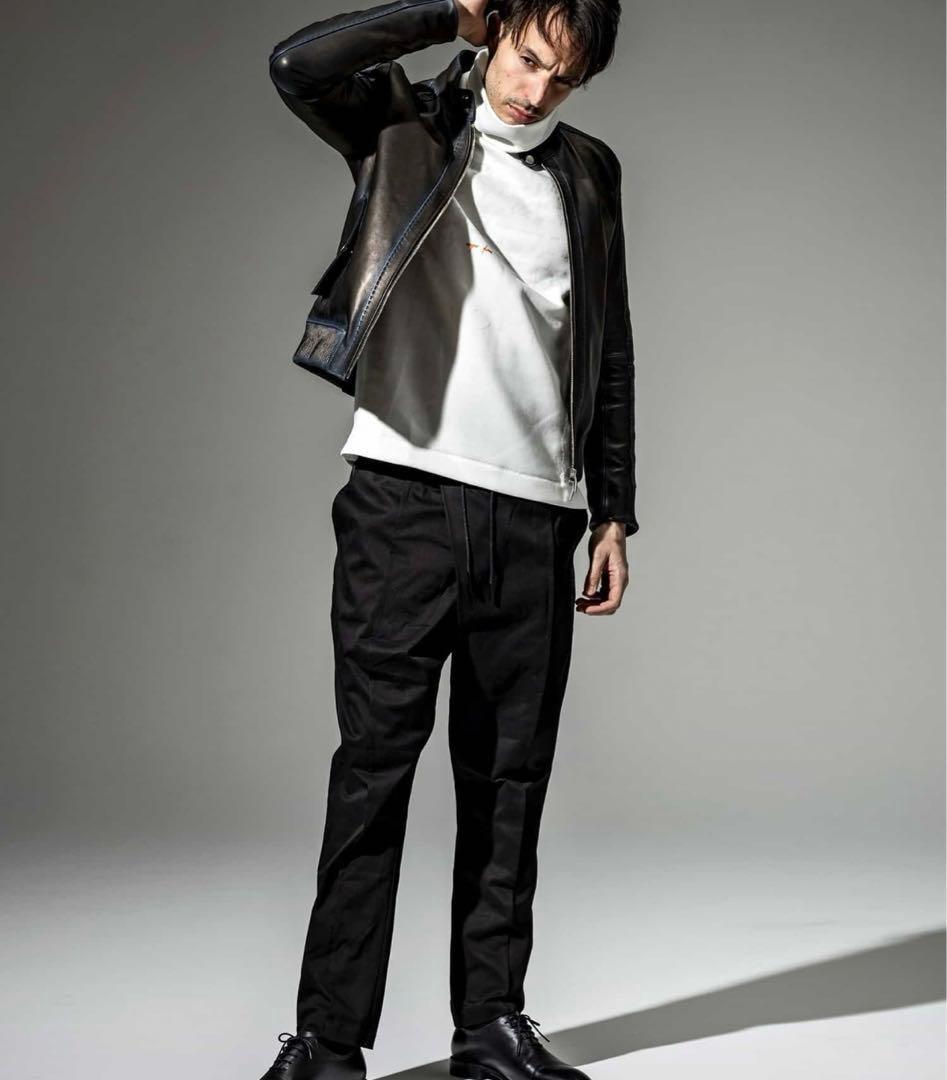 新品　C DIEM シープレザーグラデーションハリントンジャケット　ブルゾン　L