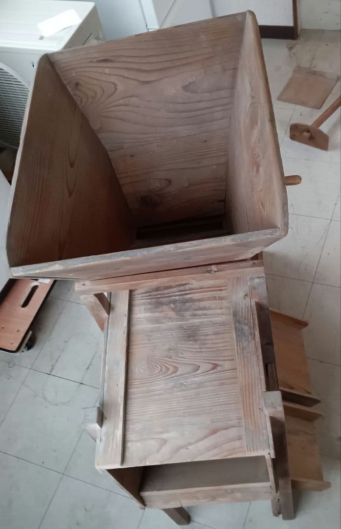 【引取専用】　籾摺機　手回しハンドル式　唐箕　農機具　明治時代　レトロ　古民家