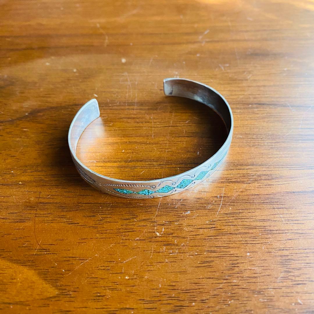 インディアン ジュエリー シルバー ターコイズ バングル