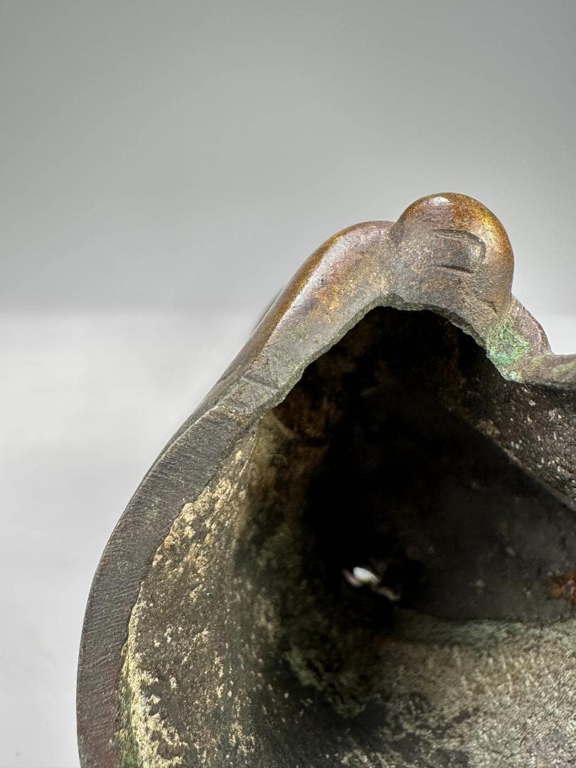 中国美術　清朝　銅製　寿星老人　銅香炉　香薫炉　文房置物　唐物　時代香炉　古物