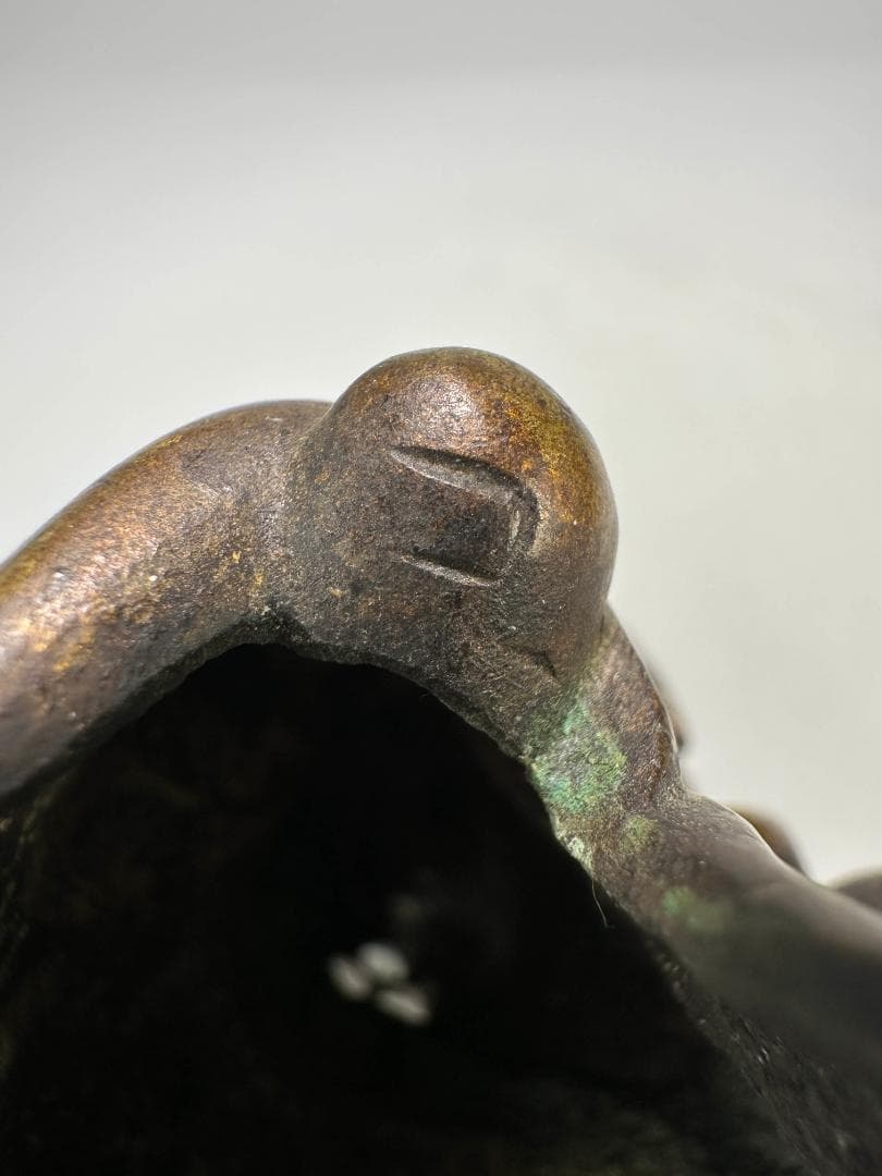 中国美術　清朝　銅製　寿星老人　銅香炉　香薫炉　文房置物　唐物　時代香炉　古物