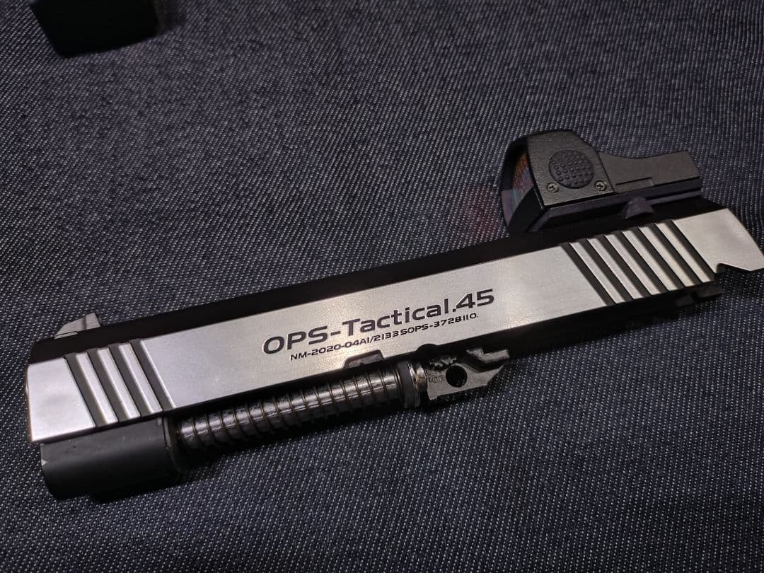 値下げ　東京マルイ　ハイキャパ　デュアルステンレス　スライド部　プロサイト付き