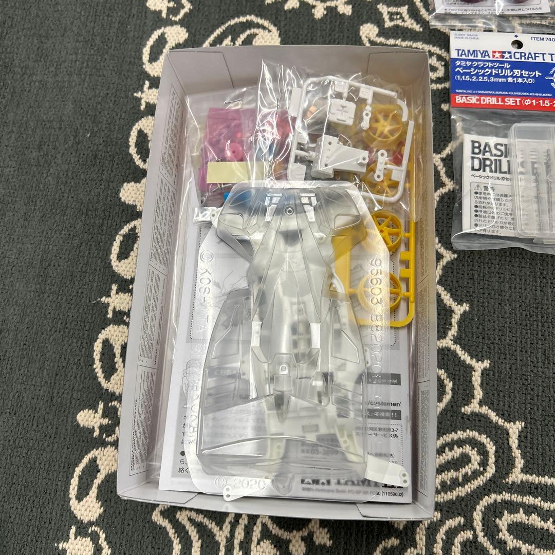 ハリケーンソニック　サイクロンマグナム　ポリカ　ミニ四駆パーツ工具セット