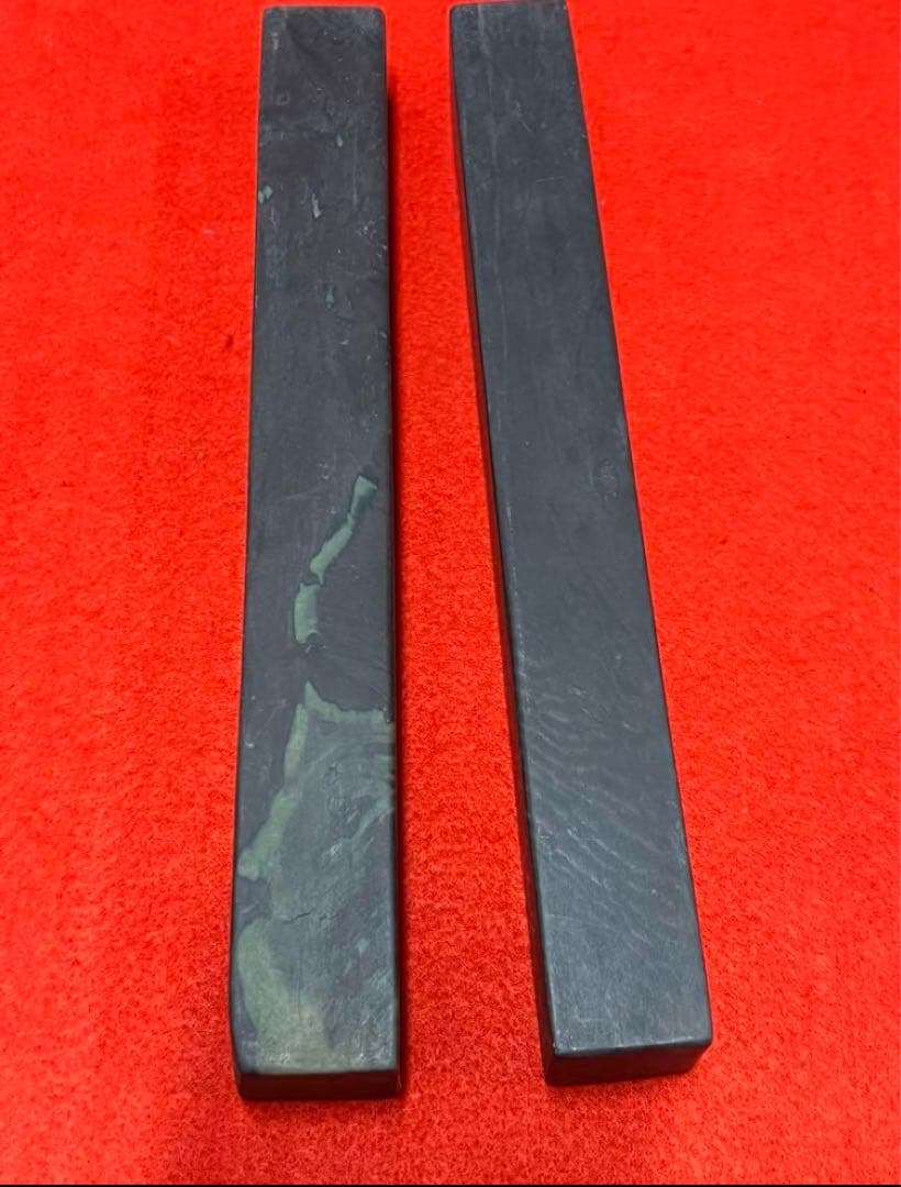 文房具/文鎭一対/寿山石。書法用文針y640