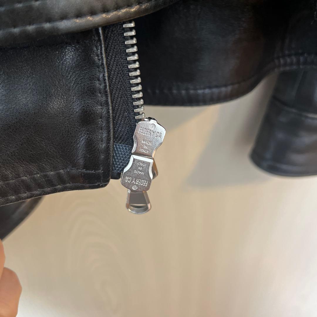 EMMETI JURI シングルライダースジャケット