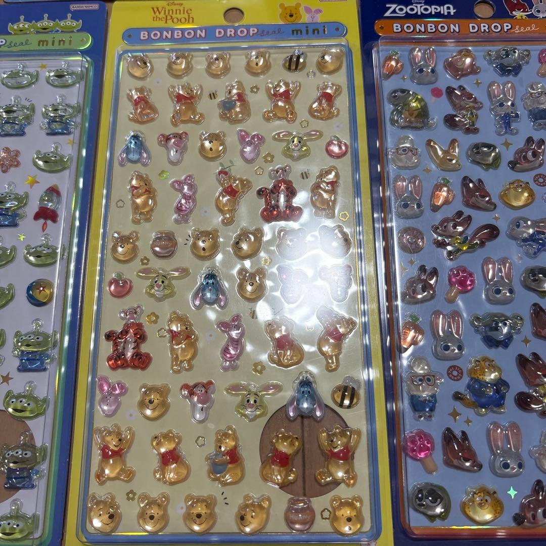 新品　正規品　ボンボンドロップシール　ミニ　ディズニー　色々　7種