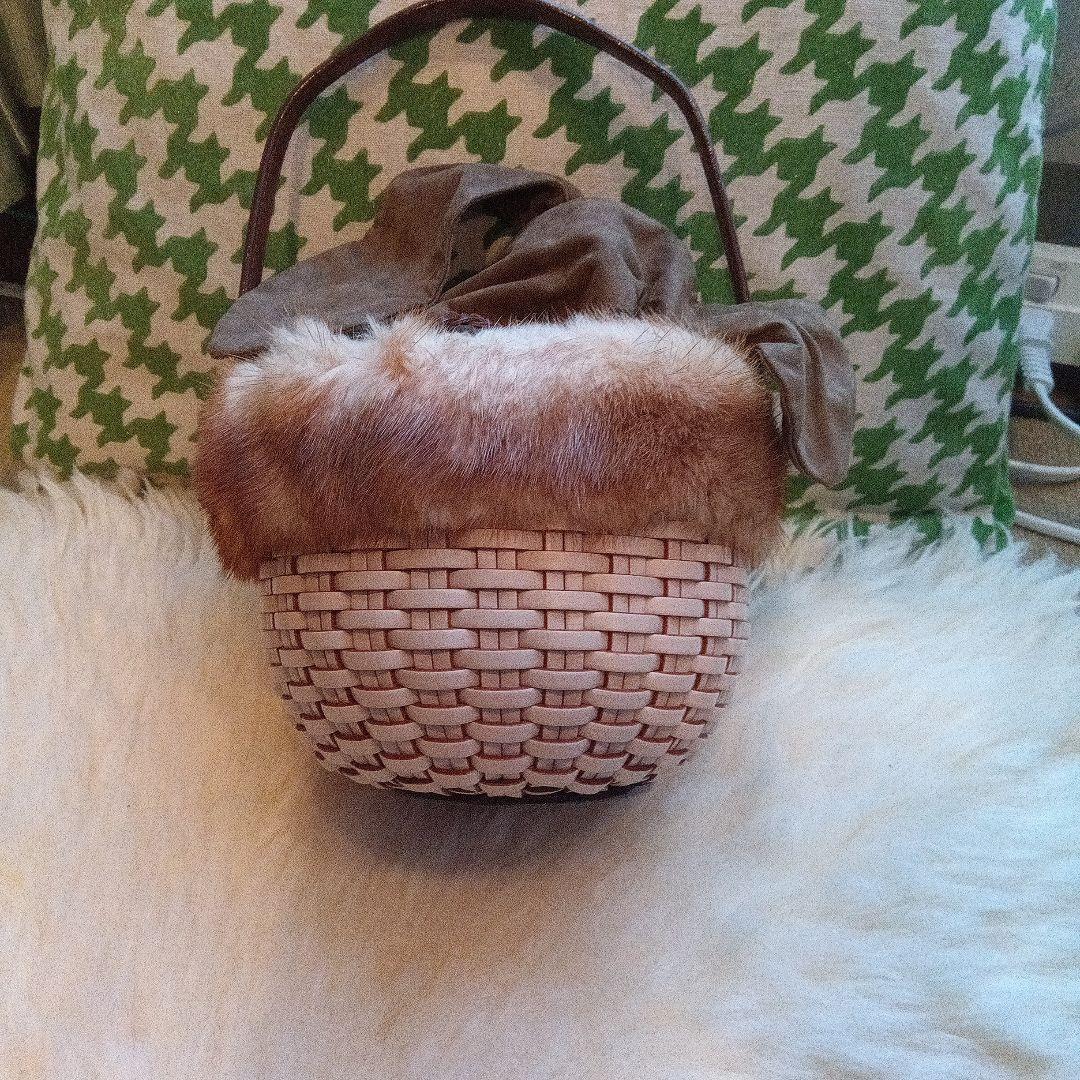 FOXEY バスケット型パーティーバッグ