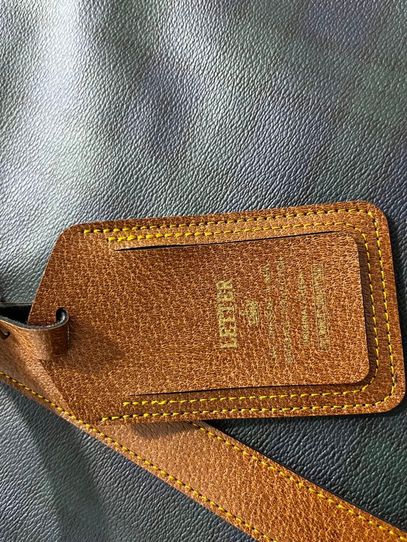 LETTER ボストンバッグ ネイビーとグリーンチェック