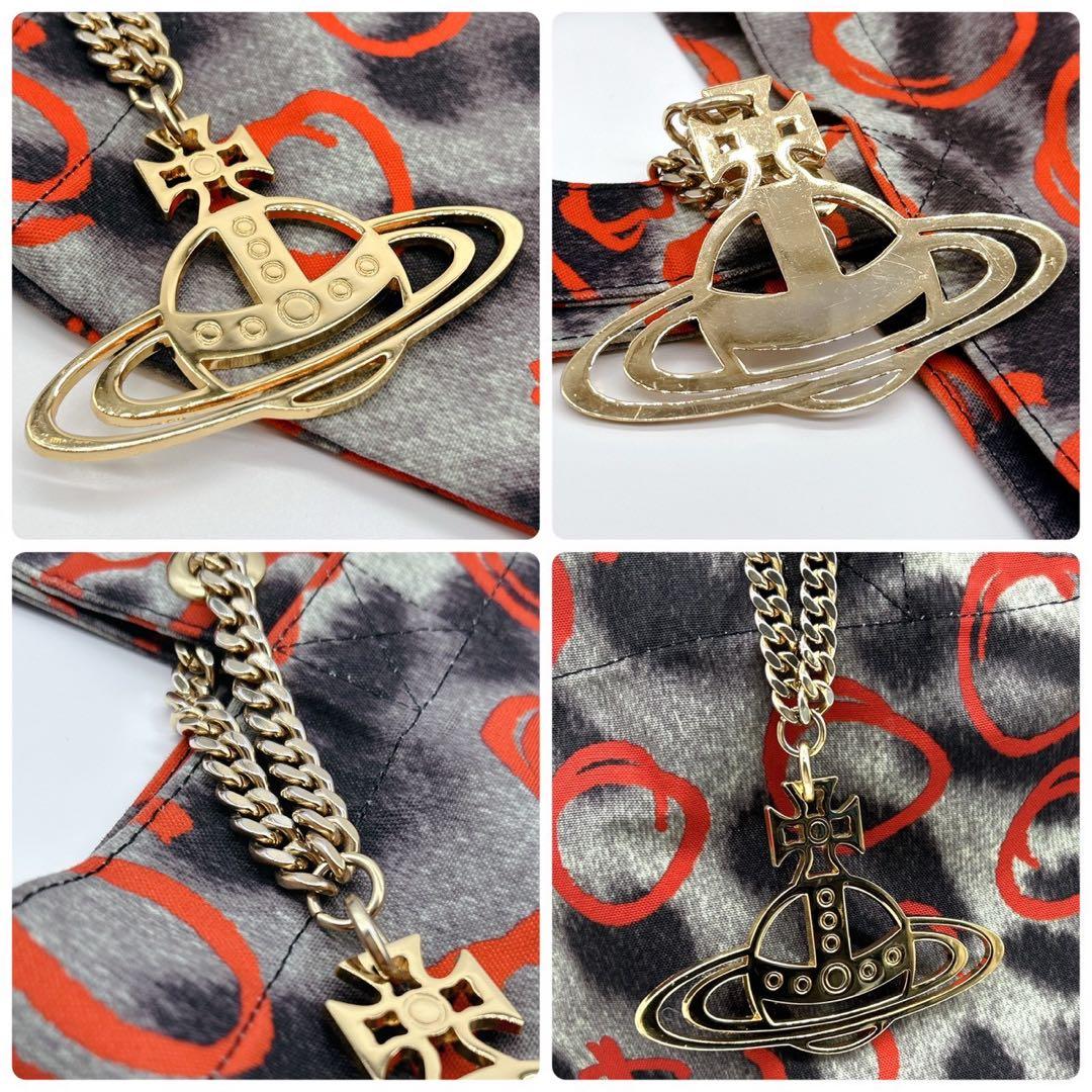 Vivienne Westwood レオパード トート オーブチャーム 赤 ロゴ