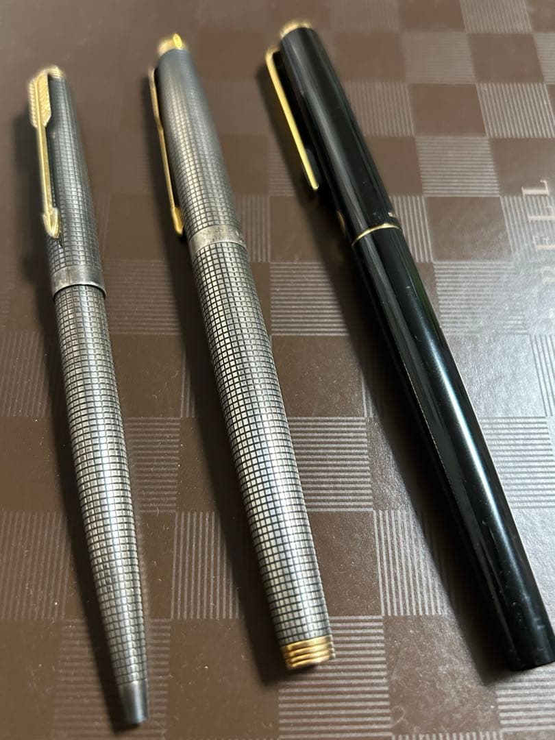 ヴィンテージ パーカー 75 シセレ 万年筆 スターリング 14k ３本セット