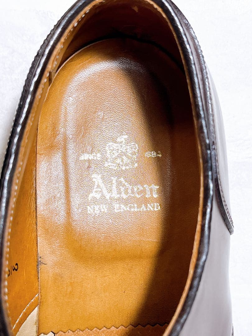 アメリカ製【美品】Alden コードバン Uチップ ビジネスシューズ US7.5