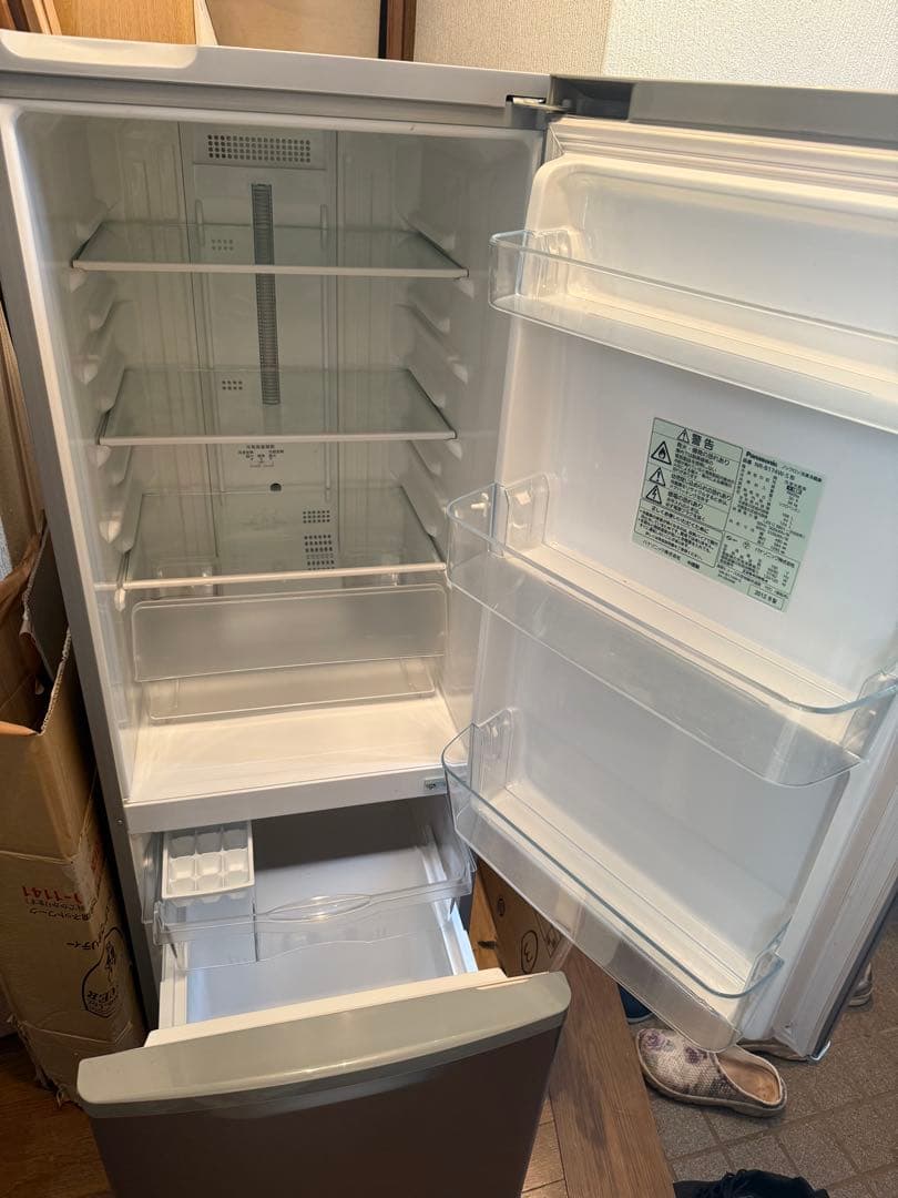 Panasonic 冷蔵庫 2ドア シルバー(168リットル) 使用歴あまり無し