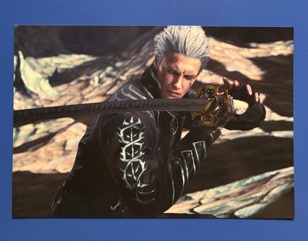 断*)様 カプコンカフェ デビルメイクライ バージル ポストカード