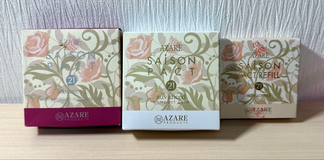未使用 アザレ ファンデーション セゾンパクト21 3つ