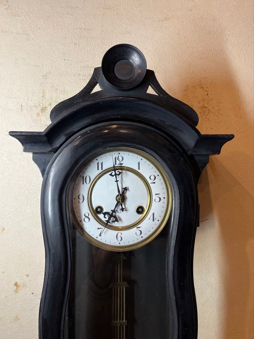 精工舎　ひさご　バイオリン型　柱時計　古時計　振り子　レトロ　ユンハンス