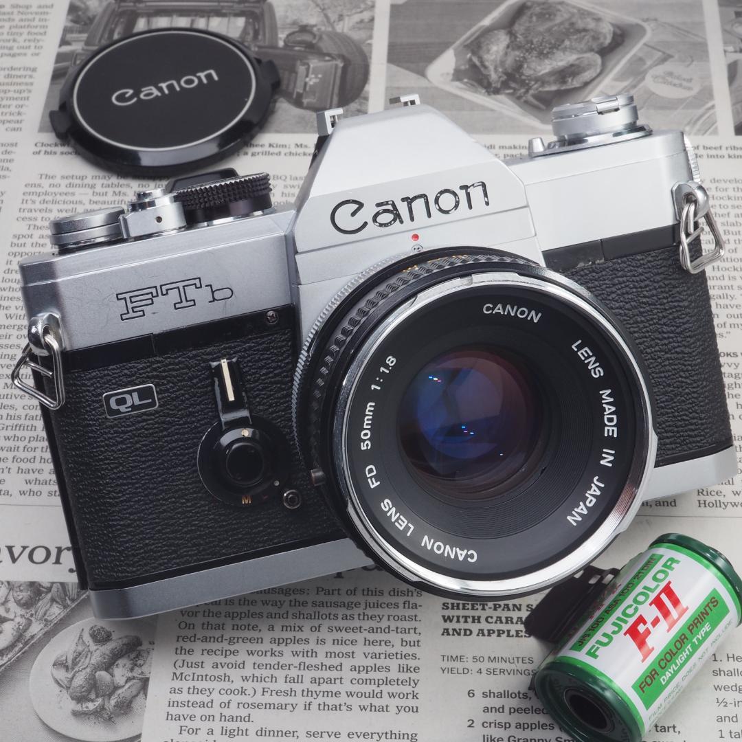 キャノンCanon FTb-N シルバー & FD 50mm F1.8 .#24