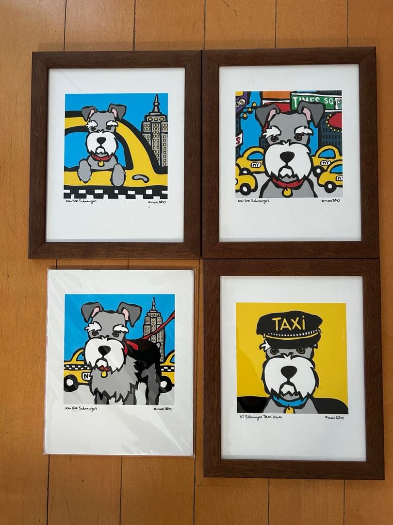 マークテトロ　Mark Tetro ポップアート シュナウザー　4点セット