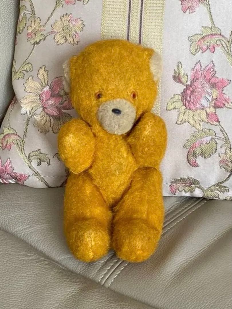 DDR ベア　黄色 アンティークベア