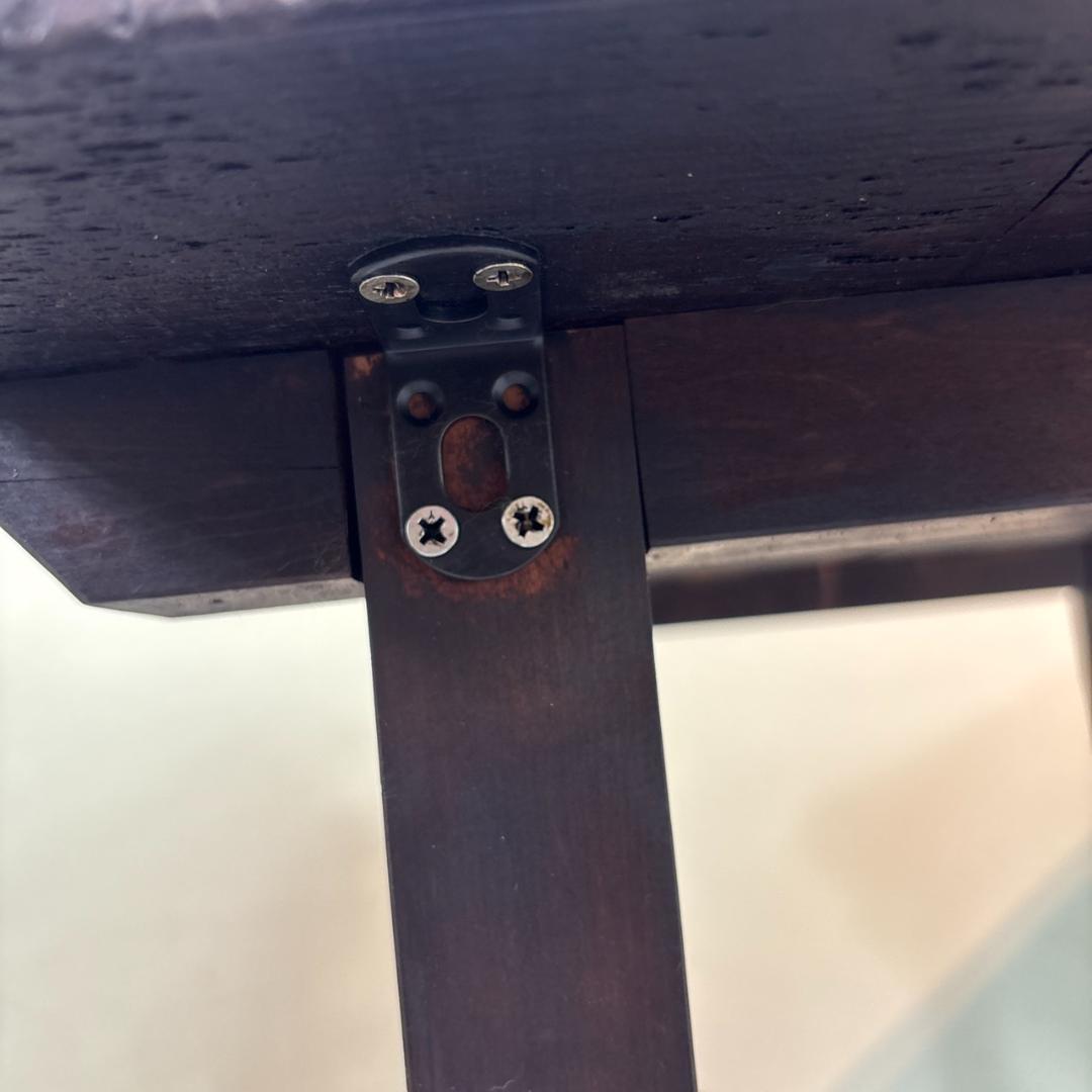 【古家具】無垢材 ヴィンテージテーブル 昭和レトロ アンティーク作業台 カフェ机