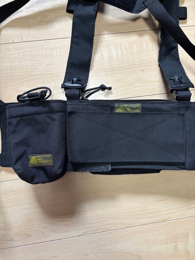 【実物】ORDNANCE TACTICAL チェストリグ　ブラック　セット