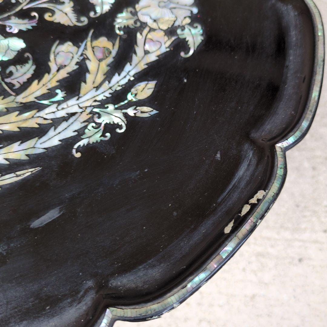 李朝家具　鳳凰螺鈿　李朝膳　ソバン　螺鈿　　膳　骨董　朝鮮美術　アンティーク