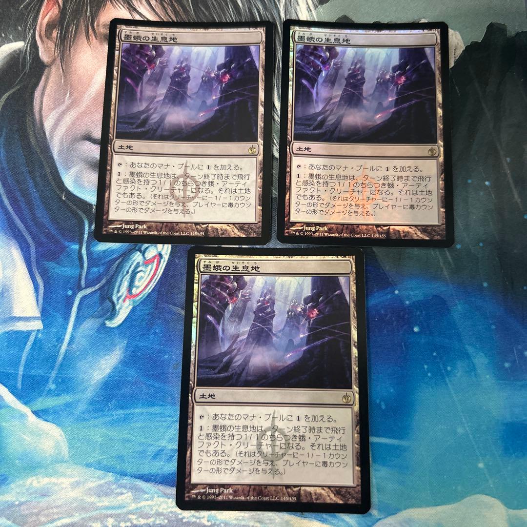 mtg 初版Foil 墨蛾の生息地　日本語 3枚セット