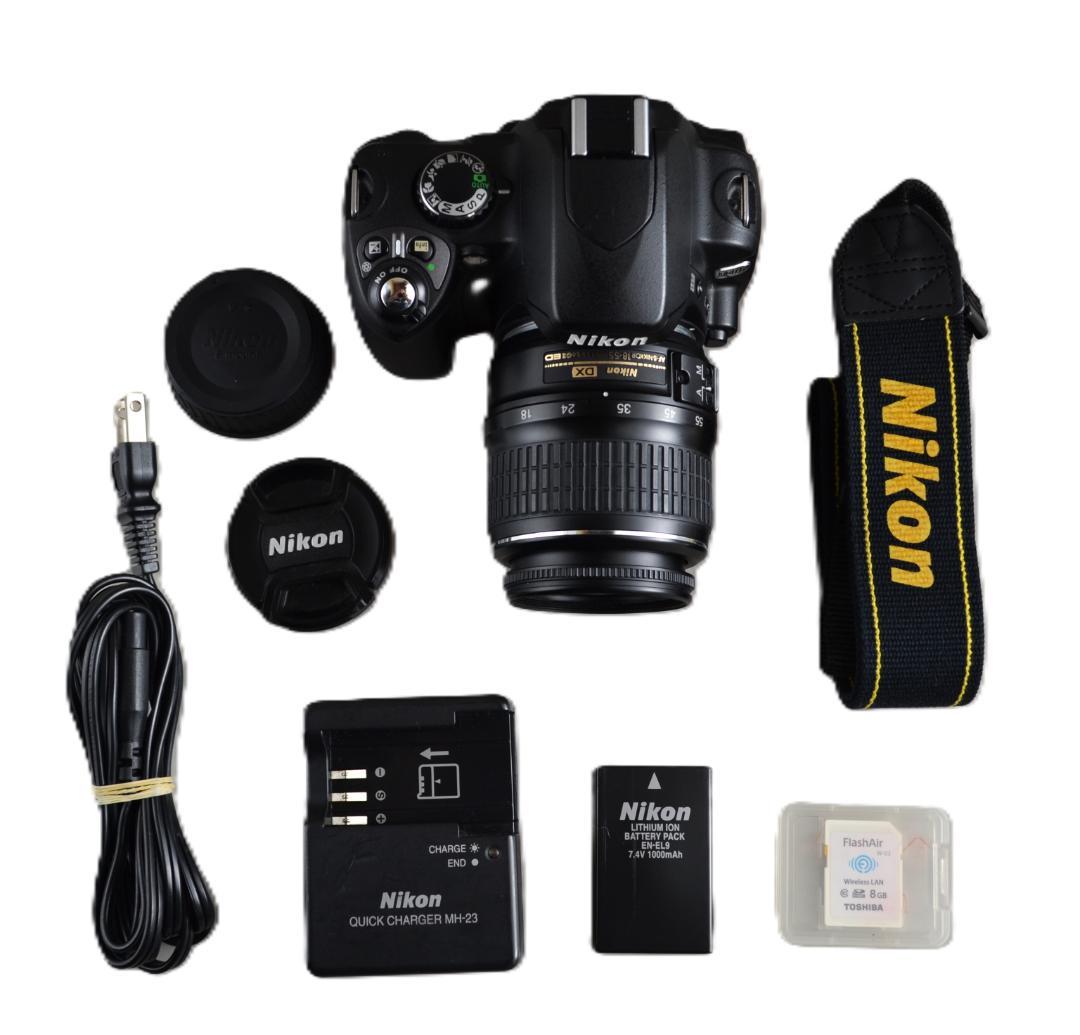 小さい軽い Nikon D40xデジタル一眼レフカメラ 綺麗簡単スマホへ転送可