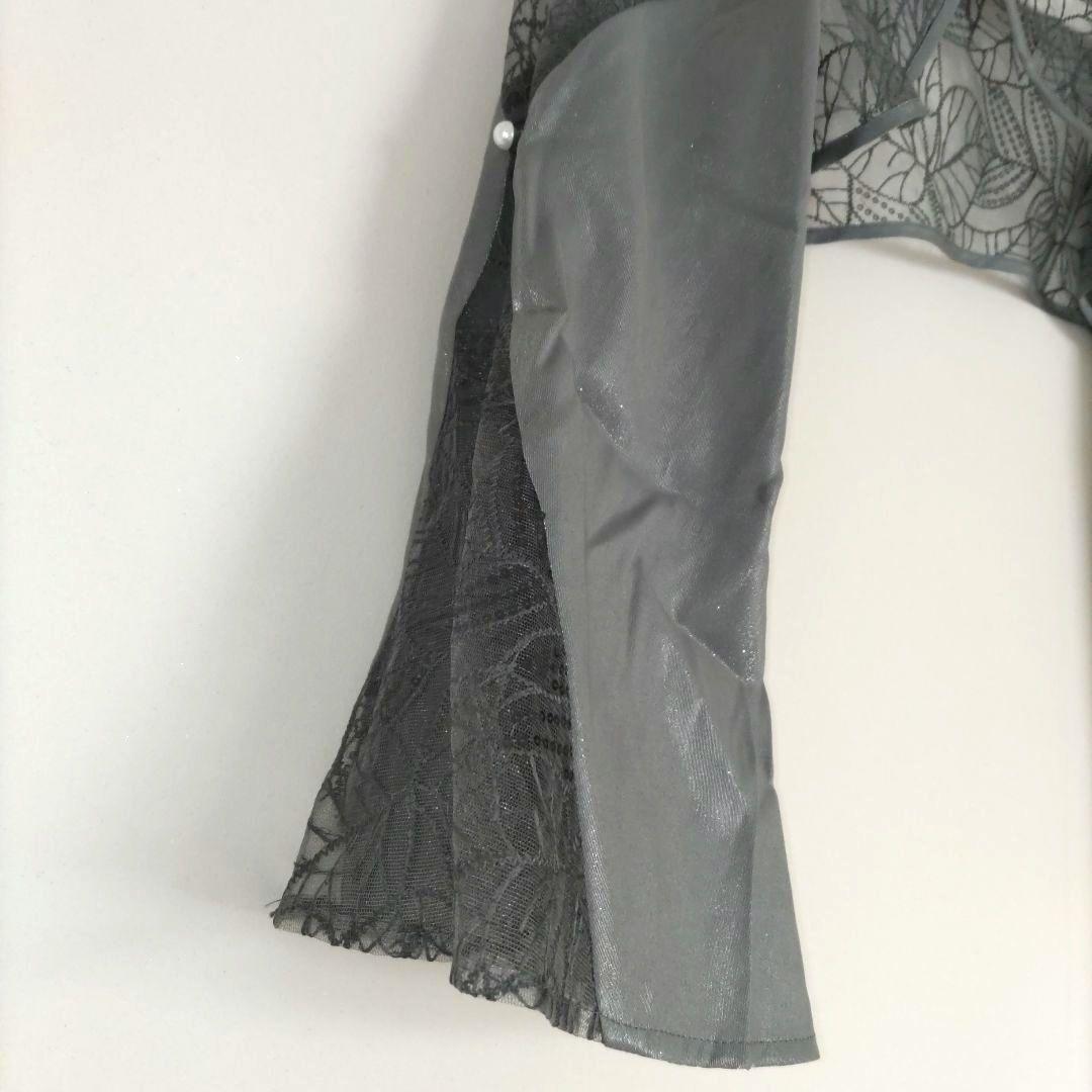 【LEJA】2点セット リーフ刺繍 パールボレロ付 マーメイドドレス 結婚式 S