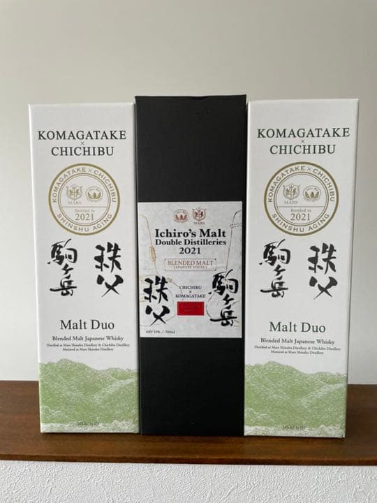 イチローズモルト秩父×駒ヶ岳 2021×1本、駒ヶ岳×秩父モルトデュオ×2本